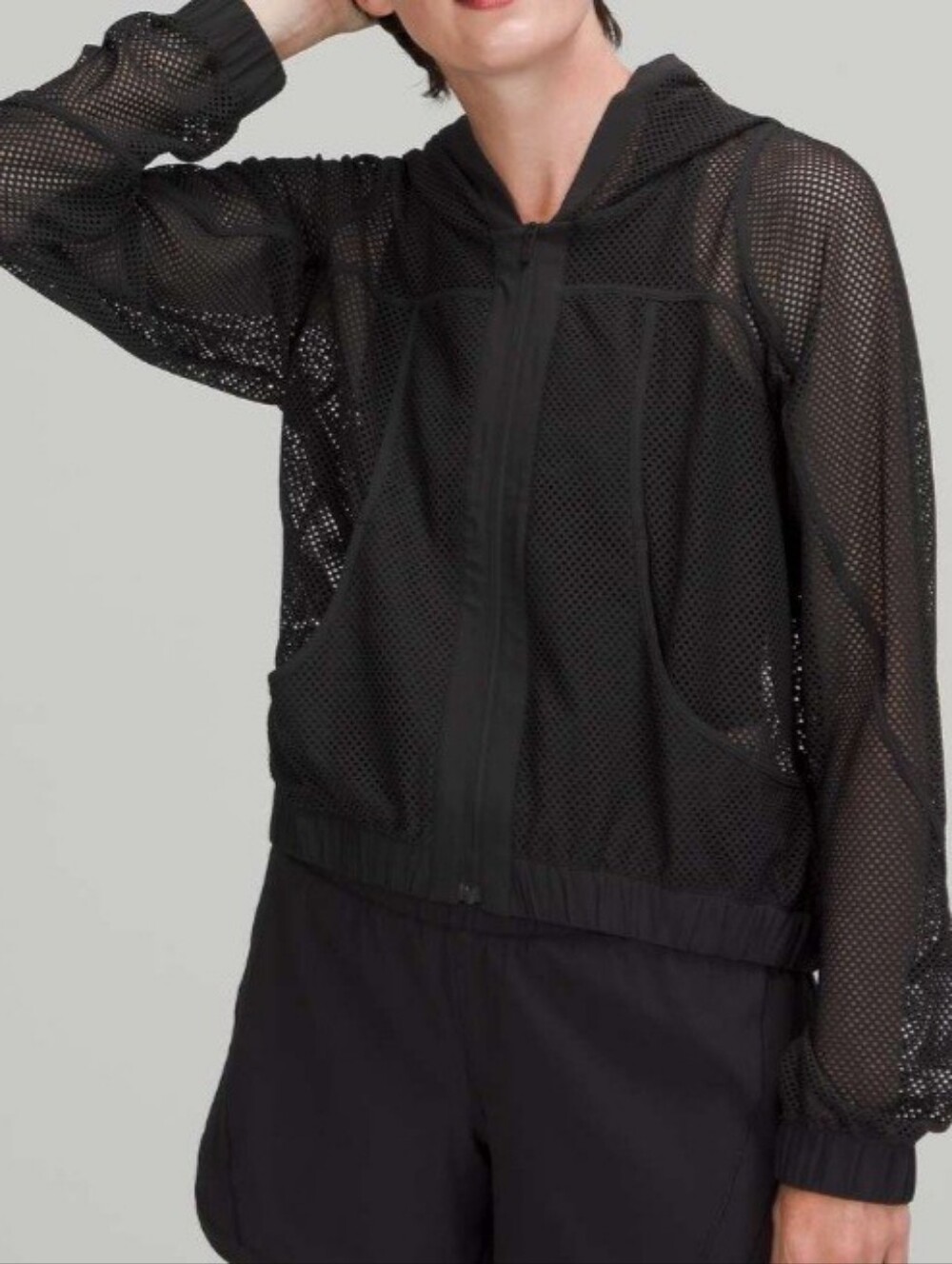 Lululemon Relaxed Fit Mesh Jacket Black Size 10